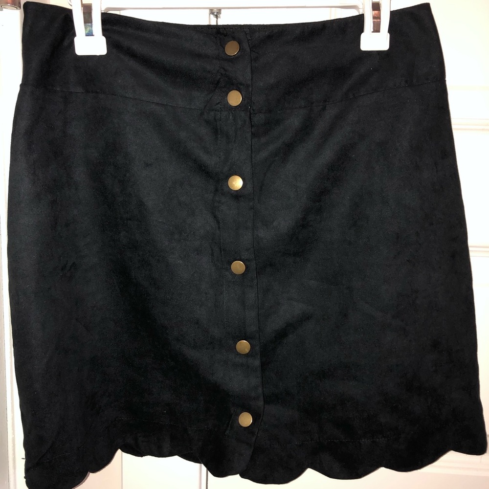 Xhiliration suede skirt